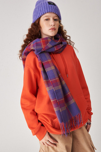 Bufanda Heliot Max Tejida 47 Street Color Violeta Talle Tu