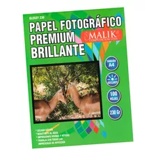 Papel Extrafuerte Glossy Brillante A4 230g-100hojas