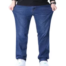 Calça Jeans Masculina Plus Size Tradicional Com Elastano