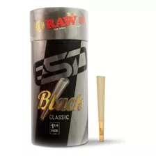 Raw Cones Classic Black Tamano 1-1/4 | Paquete De 100 | Pape