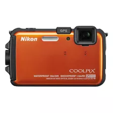 Nikon Camara Sumergible Coolpix Aw100 Color Naranja