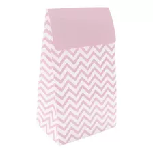 Cajita Sorpresa Chevron X 12 Rosado