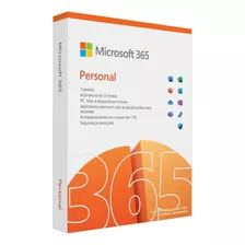 Microsoft 365 Personal Office Mídia Física 1 Licença 12meses