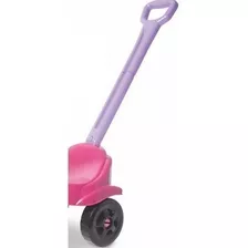 Motoca Velotrol Infantil Triciclo Rosa Com Empurrador