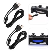 Cabo Para Ps4 Carregador Manete Controle Sem Fio Barato 2 Un