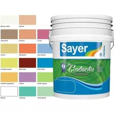 Pintura Vinilica Acrilica Contractor Cubeta 19lt 17 Colores Color Blanco Ostion