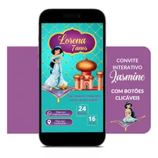 Convite Virtual Jasmine C/ Links Clicáveis
