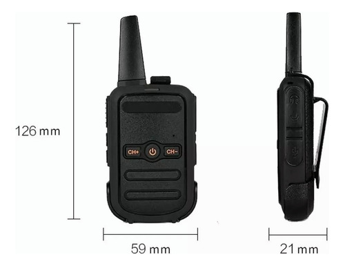 Radios Walkie Talkie Recargable, Altavoces Con Micrfono Foto 7