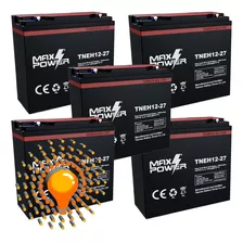 Bateria Vrla Gel 12v 27ah Maxpower- Motos Eléctricas Pack X5