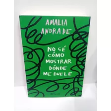 No Sé Cómo Mostrar Dónde Me Duele. Amalia Andrade. Libro 