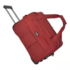 Bolsa Viagem Bordo Mala De Mão 10kg Resistente Espaçosa Cor Vermelho