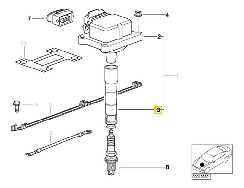 Capuchon Bobina Encendido Bmw 323 Z8 525 530 M5 540 728 735 Foto 6