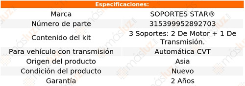 3 Sop Caja Motor Outlander Sport L4 2.0l 11/15 S. Star Foto 2