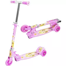 Patinete Dobrável 3 Rodas Radical Até 50kg Top Belinda Rosa