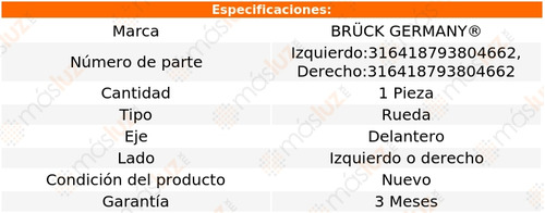 1_ Maza Rueda Delantera Izq O Der Gol L4 1.6l 09/20 Bruck Foto 2