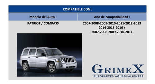 Faro Jeep Patriot 07-08-09-10-11-12-13-14-15-16 Tyc Ore Foto 4