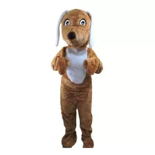 Fantasia Cachorro Mascote Caramelo Pelucia - Caramelo - Únic