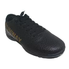 Botin Runway Papi Negro/dorado Hombre Deporfan 