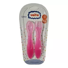 Set Cuchara Y Tenedor Para Bebe Cubiertos Libre De Bpa Vaita