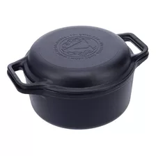 Combo Cooker De Hierro Fundido Esmaltado Victoria® 5.7 L Color Negro