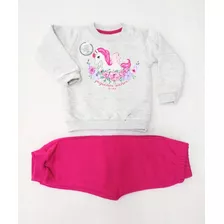 Conjunto Jogging Frisado Bebé Nena Ruabel Talles 3-6-9 Meses