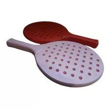 Juego 2 Paleta Paddle Plastico Sin Pelotita Goma Padel Dc191