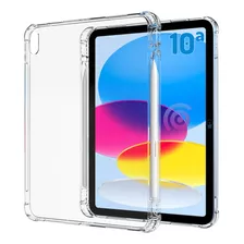 Carcasa Silicona Antigolpes Para iPad 10 Décima G Con Ranura