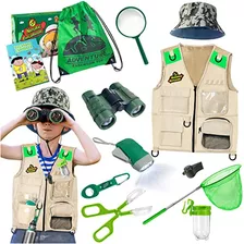 Outdoor Explorer Kit Bug Catcher Kit Chaleco Juguete Al...