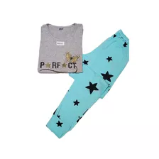 Pijama Invierno Pantalon Estrellas Mujer