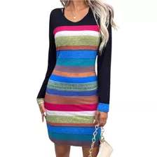 Vestido Mujer Delgado Diseño Colores