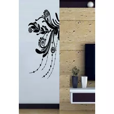 Vinilo Pared Flores Lateral Wall Sticker