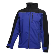 Campera Softshell Negra Térmica Impermeable Nieve Combinada