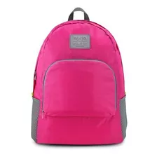 Mochila Dobrável Viagem De Poliéster Jacki Design Arh18695 Cor Pink