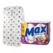 Papel Higienico Macio Folha Dupla Fardo Com 64 Rolos Branco