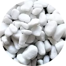 Pedras Decorativas 10kg Seixo Branco Canteiros Caminhos Nº2