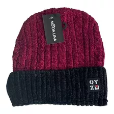 Gorro Beanie De Lana Adulto Con Doblez Forro Chiporro