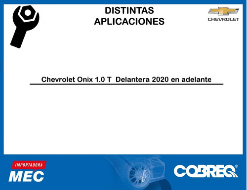 Pastilla De Freno Chevrolet Onix 1.0 Turbo 2020 En Adelante Foto 3