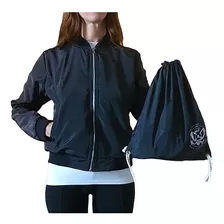 Chamarra Bomber Dama Con Cierre En Manga + Mochila De Regalo