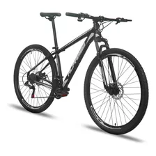 Mountain Bike Alfameq Atx Aro 29 21 24v Freios De Disco Hidráulico Câmbios Indexado Mtb Cor Preto/cinza