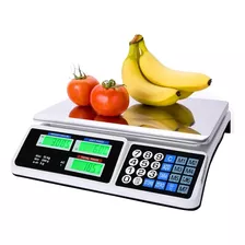 Pesa Balanza Digital Recargable 40kg Gramera Verduras Frutas