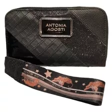 Billetera Antonia Agosti Paris Negra Glitter - Prianka