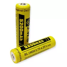 Bateria 18650 5200mah 3.7v Recarregável Lanterna