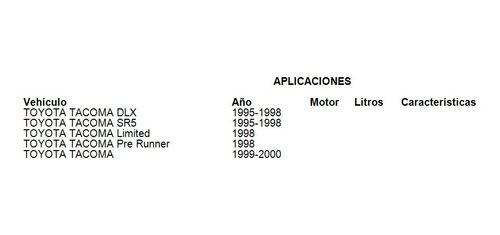 Vlvula De Control Para Calefactor Toyota Tacoma Sr5 1997 Foto 3