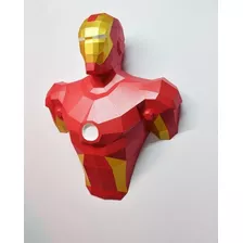 Papercraft Ironman Busto 3d 