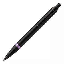 Bolígrafo Esfero Parker Im - Unidad A Color De La Tinta Negro Color Del Exterior Morado