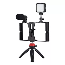 Teléfono Video Rig Led Selfie Anillo Luz Micrófono