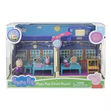 Peppa Pig Playset Escuela Colegio De Lujo Sonidos Y Maleta