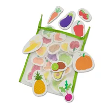 Juego Infantil Bañera Verduras Al Agua C/bolsa Red Goma Eva