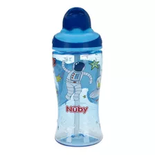 Copo Tritan Com Canudo Retrátil 360ml Azul