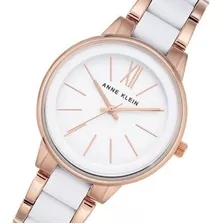 Anne Klein | Reloj Mujer | Ak/1412wtrg | Original Color De La Correa Rosa Dorado/blanco Color Del Bisel Rosa Dorado Color Del Fondo Blanco